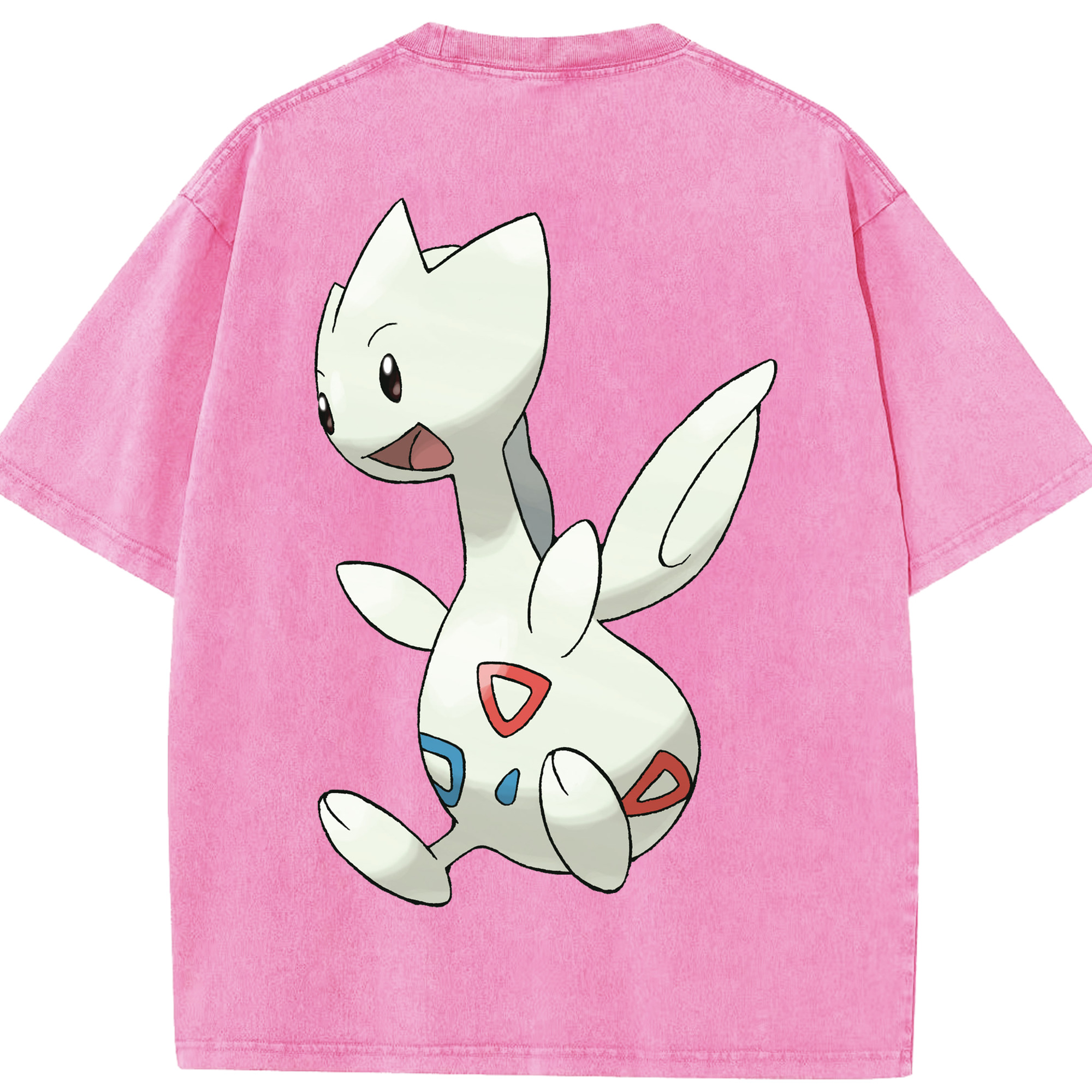 （画像用） ポケットモンスター Pokémon 綿100% ヴィンテージ風 半袖Tシャツ（背面プリント）
